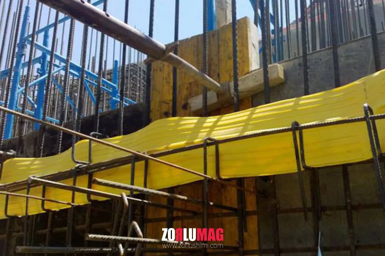 روش نصب واتر استاپ در درزهای اجرایی