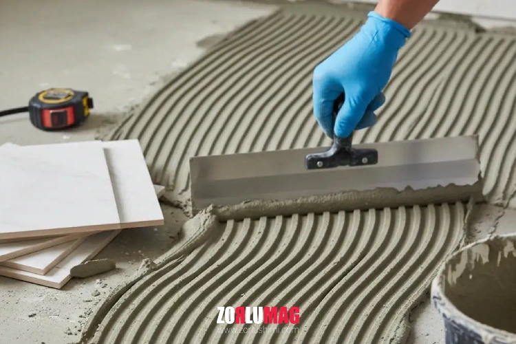 فرق چسب کاشی پودری وخمیری