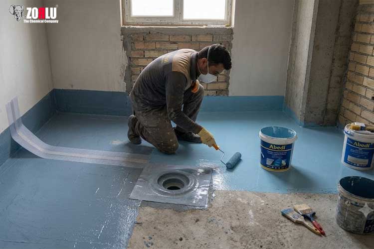 بهترین روش آب‌ بندی کف حمام
